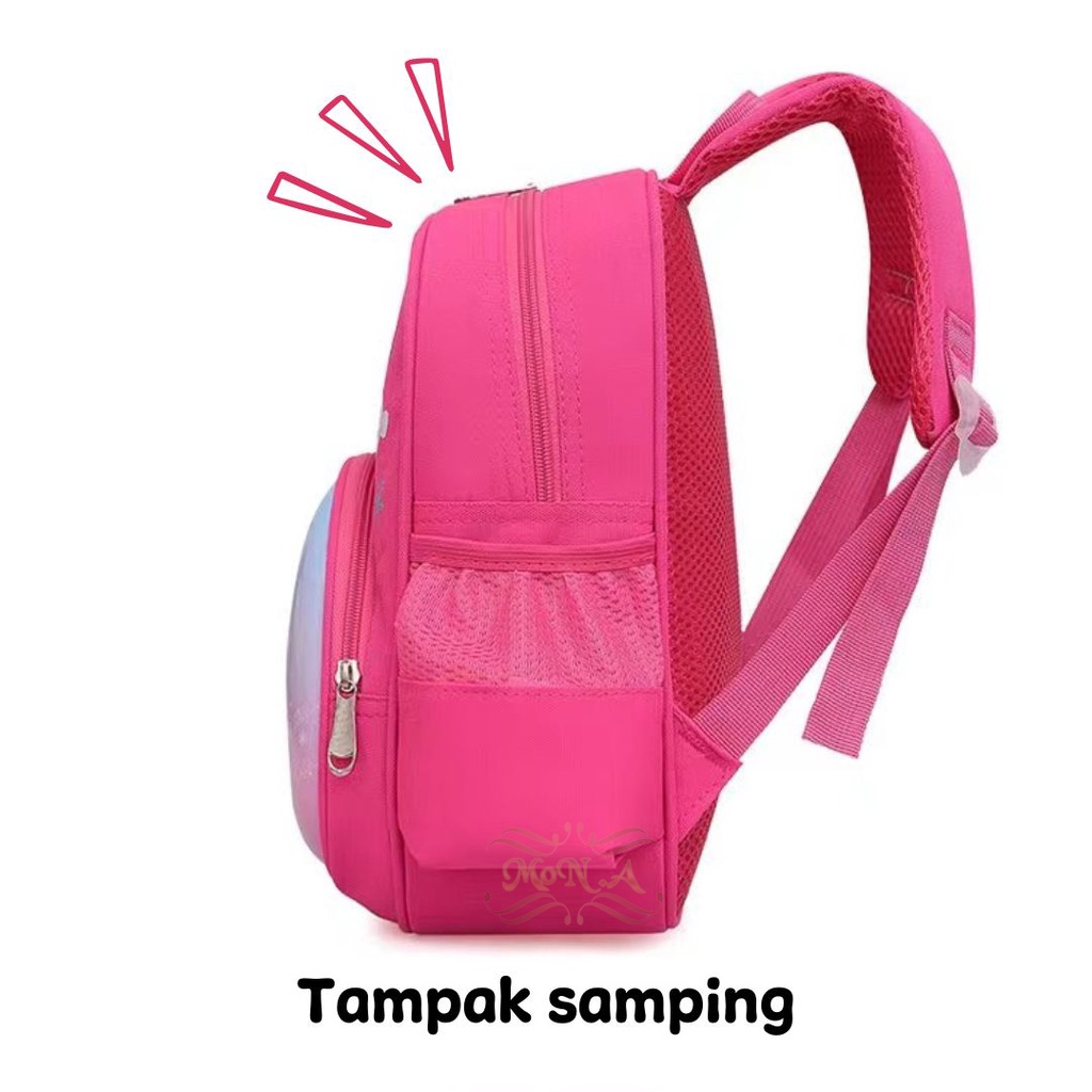 [MONA] Tas Sekolah Ransel Anak Motif Timbul Dengan Karakter Lucu - M0218