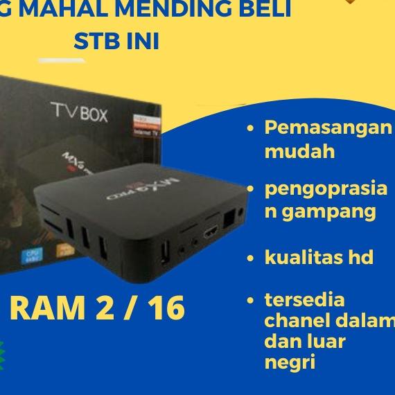 ➸ set top box set box stb tv digital tv box android tv digital MXQ 4k ram 2 rom 16 Terlaris ☋
