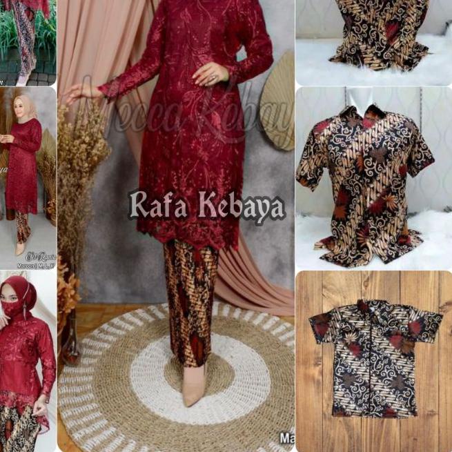 ☃ COUPLE KEBAYA BRUKAT /BAJU BATIK COUPLE/COUPLE KEBAYA BRUKAT TERLARIS ♡