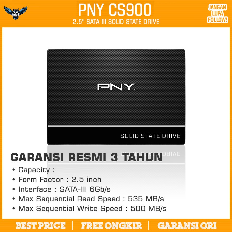 SSD PNY CS900 250GB 2.5&quot; SATA III 6Gb/s | SSD 2.5 inch 250GB SATA