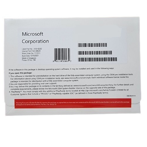 Microsoft Windows 11 Profesional OEM Pack 64 bit - Windows 11 PRO