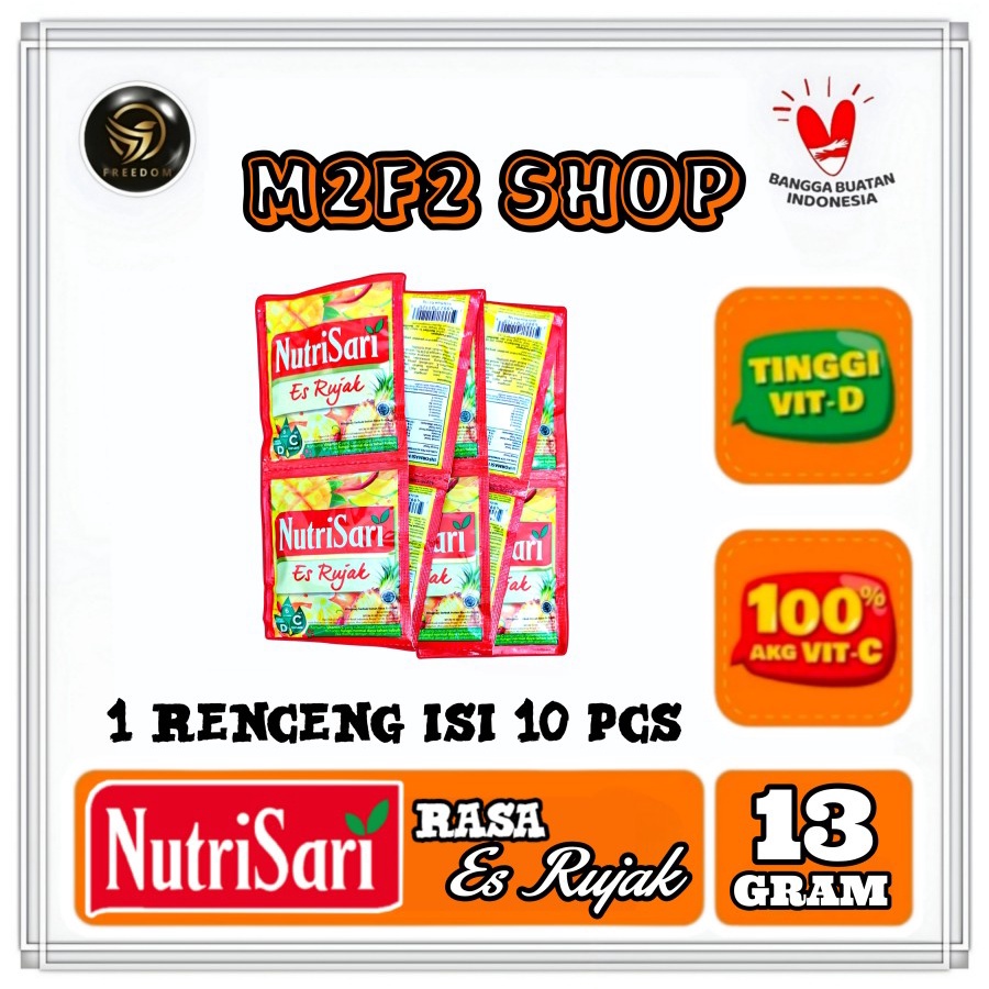 

NutriSari Minuman Serbuk Es Rujak Sachet - 13 gr (Kemasan Renceng)