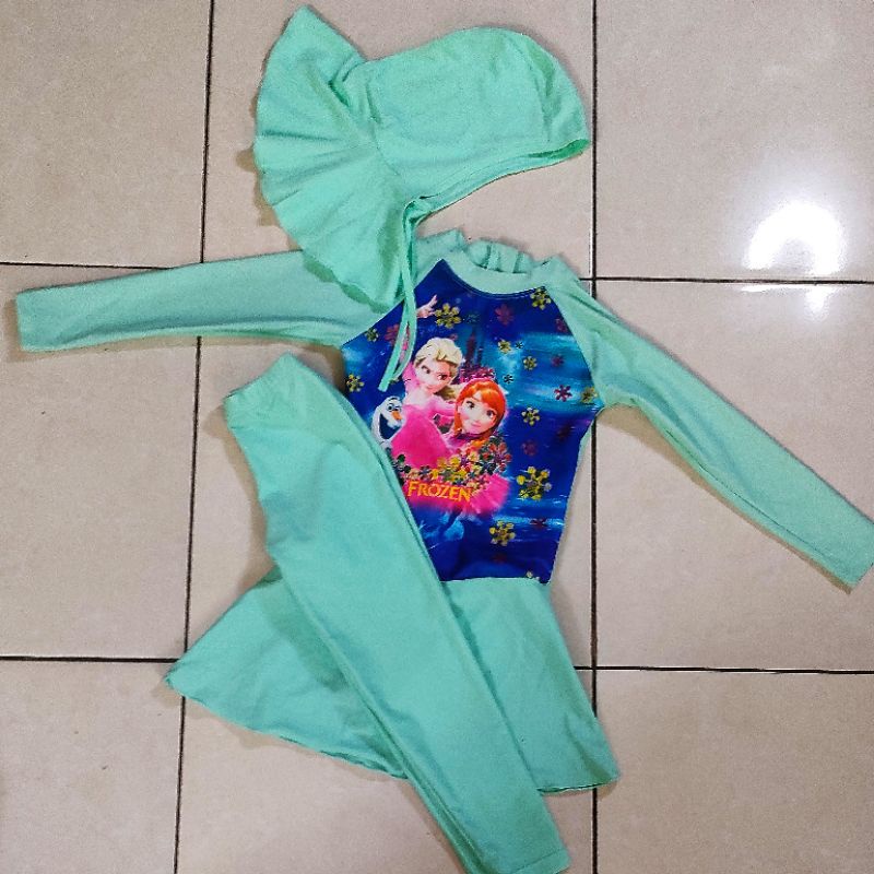 Baju Renang Anak TK Karakter Muslimah Second