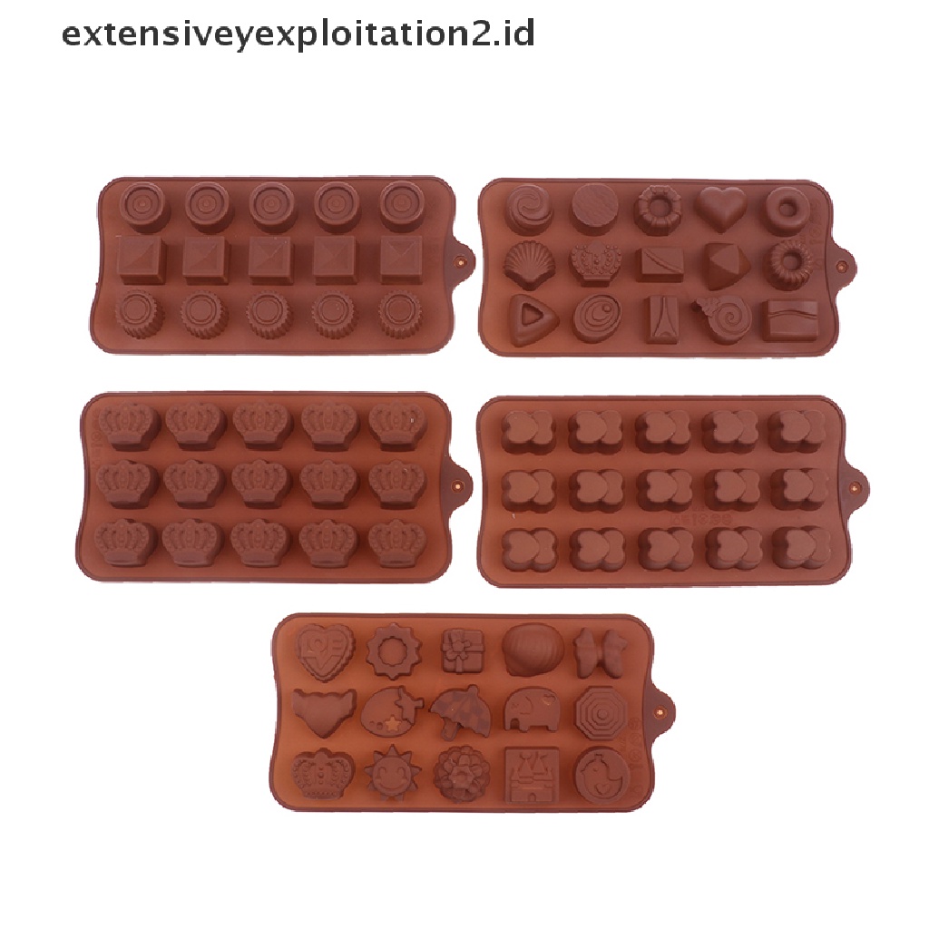 {NEW} 1pc 15lubang Cetakan Coklat Fudge Es Batu Cetakan Silikon DIY Dapur Baking Mold.