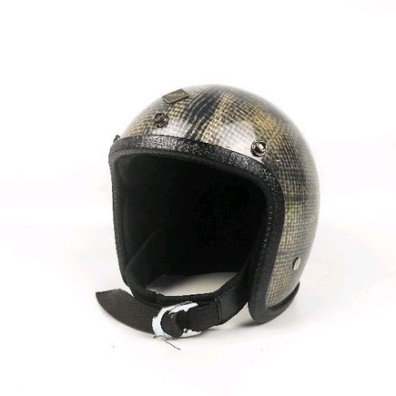 Helm Slim Head Raw Black Wafd Helm