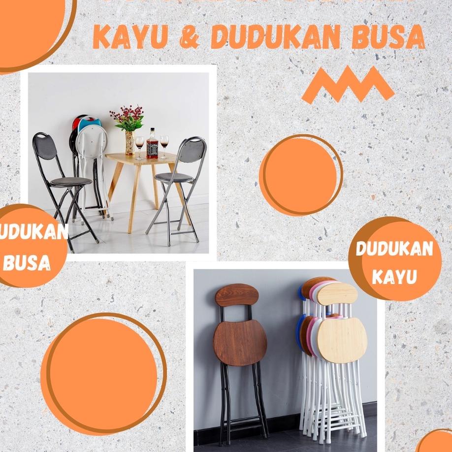 ۝ Kursi Lipat / Kursi Lipat Portable / Kursi Sholat / Bangku Makan Kayu / Kursi Sholat / Bangku Shol