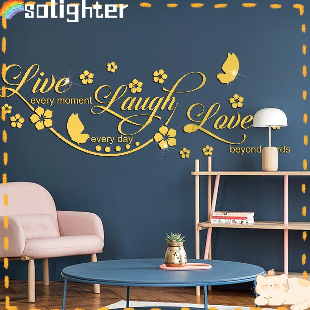 Solighter Wall Decor Home Decal Removable Quotes Motivasi Stiker Dinding