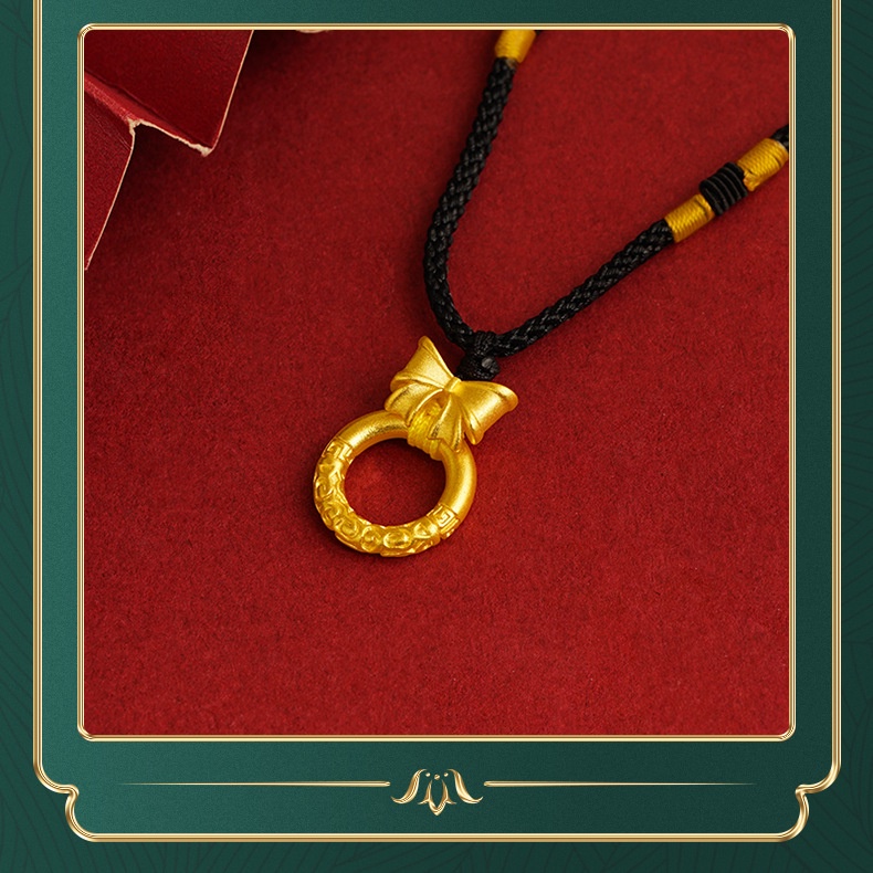 Goldkingdom Perhiasan Fashion Emas Asli Kadar 375Bangkok Aksesoris Ready Stock Manis Segalanya Buronan Putri Donat Semuanya Tali Rantai Adjustable Kalung Wanita