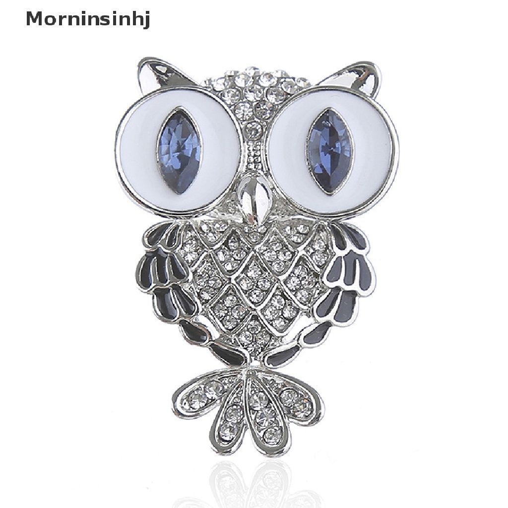 Mornin Fashion Halus Burung Hantu Bros Korea Alloy Berlian Imitasi Hewan Bros Pin Perhiasan id