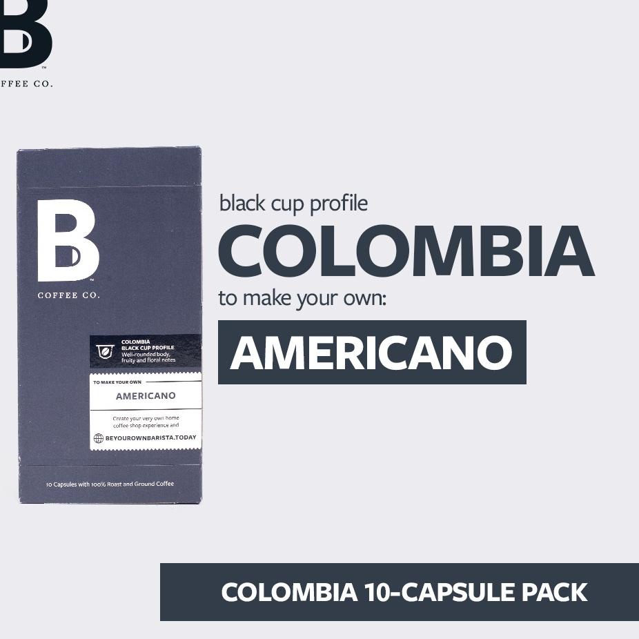 

➣ B Coffee Co. Colombia Americano Nespresso Compatible Coffee Capsules ✺