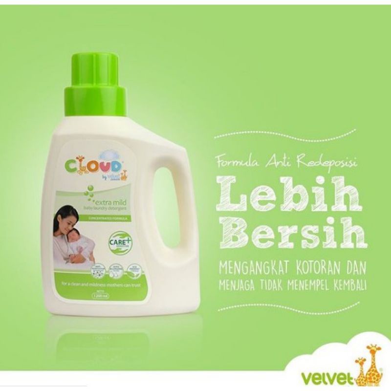 Cloud Laundry Detergen 1200 ml / 3 in 1 / Detergen Pewangi &amp; Pelembut