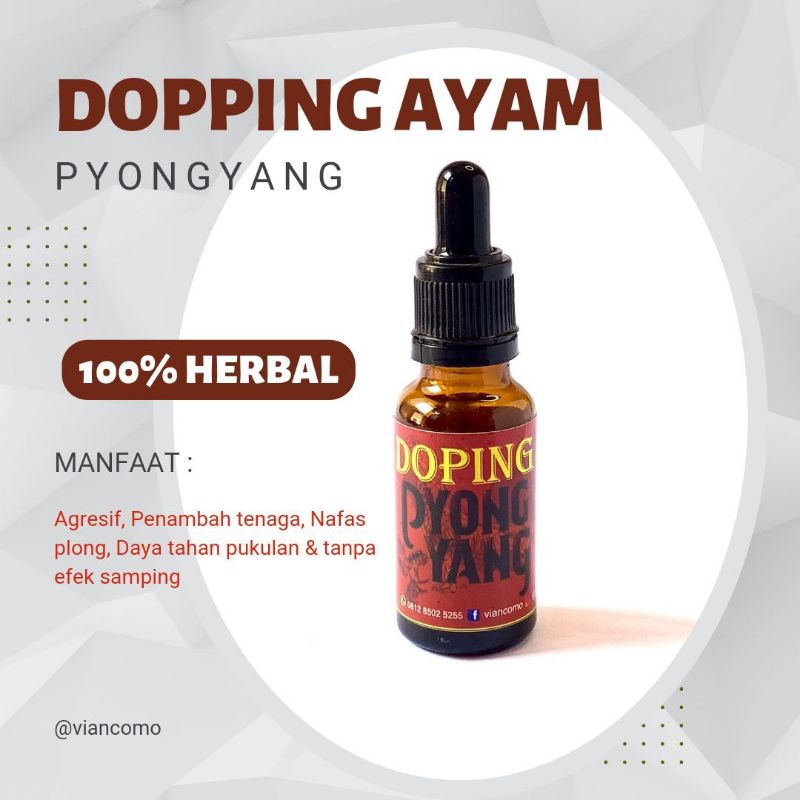 Doping Ayam Laga Pyongyang Herbal tanpa efek samping