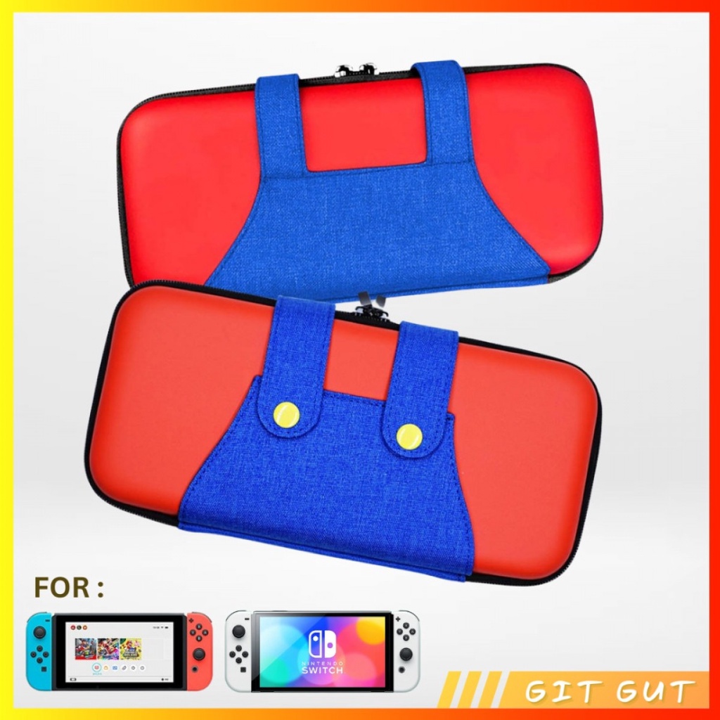 Tas Pouch Travel Bag Case Storage Mario Nintendo Switch OLED V1 V2