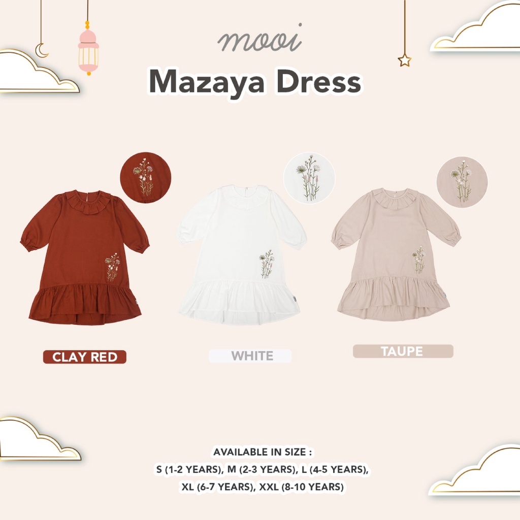 PROMO 7.7 PROMO BAJU LEBARAN MURAH MOOI EDISI LEBARAN MAZAYA DRESS BAJU DRESS ANAK PEREMPUAN DRESS LEBARAN ANAK PEREMPUAN BAJU LEBARAN ANAK 1-10 TAHUN