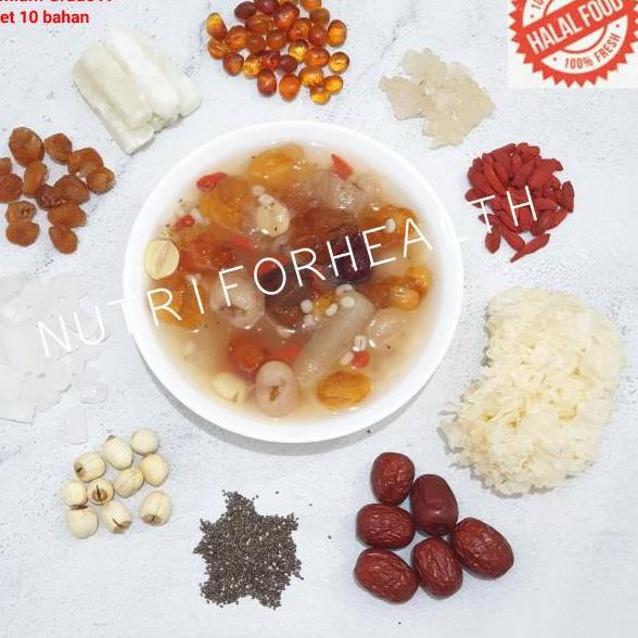 

❆ (Paket Premium Extra) Peach Gum SUPER GRADE A+ + SNOW BIRD NEST ۩