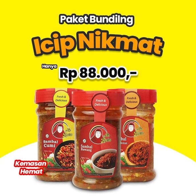 

Paket Bundling Icip nikmat Sambal Ny.Rara 120 gr