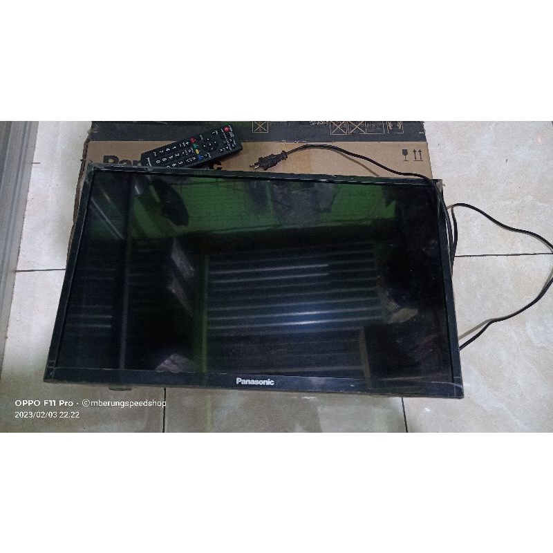 TV LED PANASONIC 22 INCH RUSAK PANEL