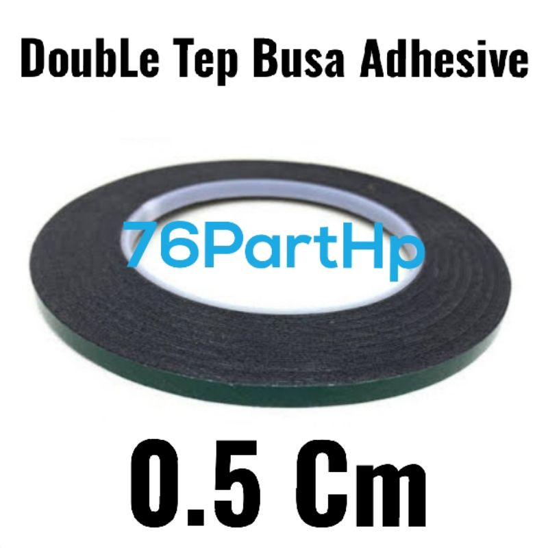 Foam Busa Double Tape lebar 0.5 Cm - Lem Adhesive - Dobel Tip Double Tep