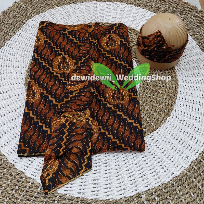 Iket Kepala Sunda / Udeng Instan - Motif Parang Kusumo