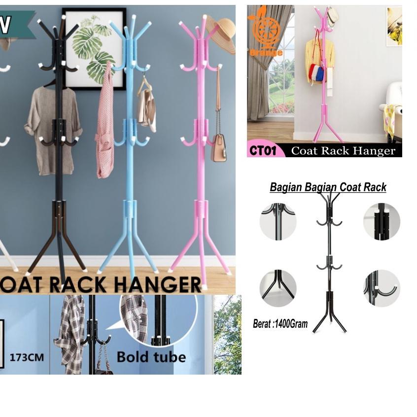 ✬ Stand Hanger Gantungan Baju Coatrack Gantungan Tas Dan Topi Tas Gantungan Aesthetic Stand Hanger M