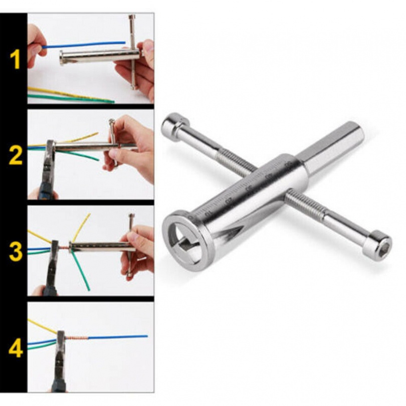 Quick Connector Wire Stripper Stainless Steel Alat Pemutar Kawat Untuk Stripping/Twist Wire Cable