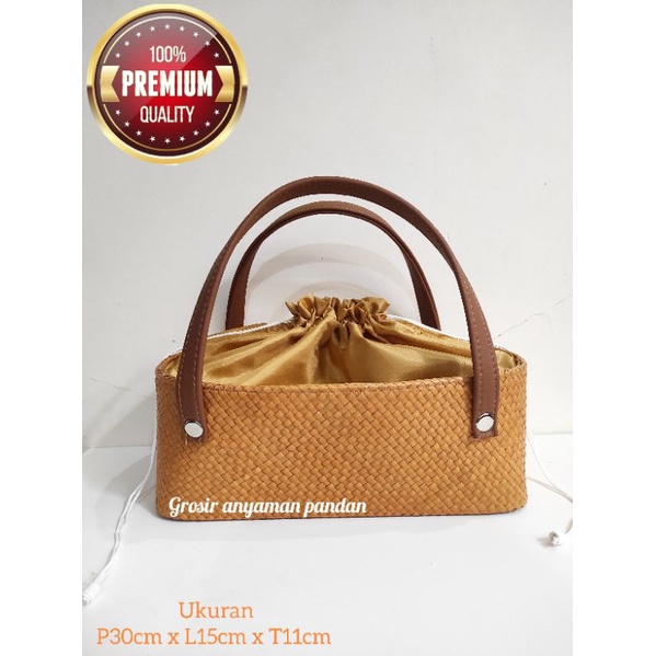 

Keranjang toples KOTAK PANJANG BAKI MDD GAGANG VINIL CENTANG SATU tas pandan anyaman aesthetic tas parcel hampers lebaran etnik goodiebag