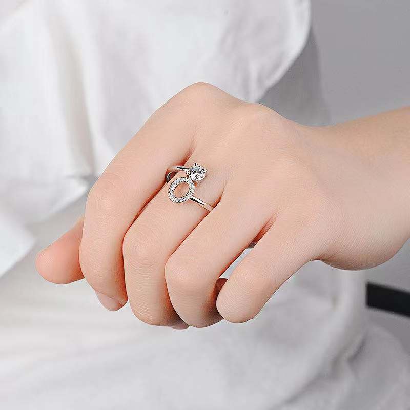 Cincin Motif Tulisan Bahasa Inggris | Cincin Adjustable | Aksesoris Wanita | Aksesoris Bahan Stainless Steel