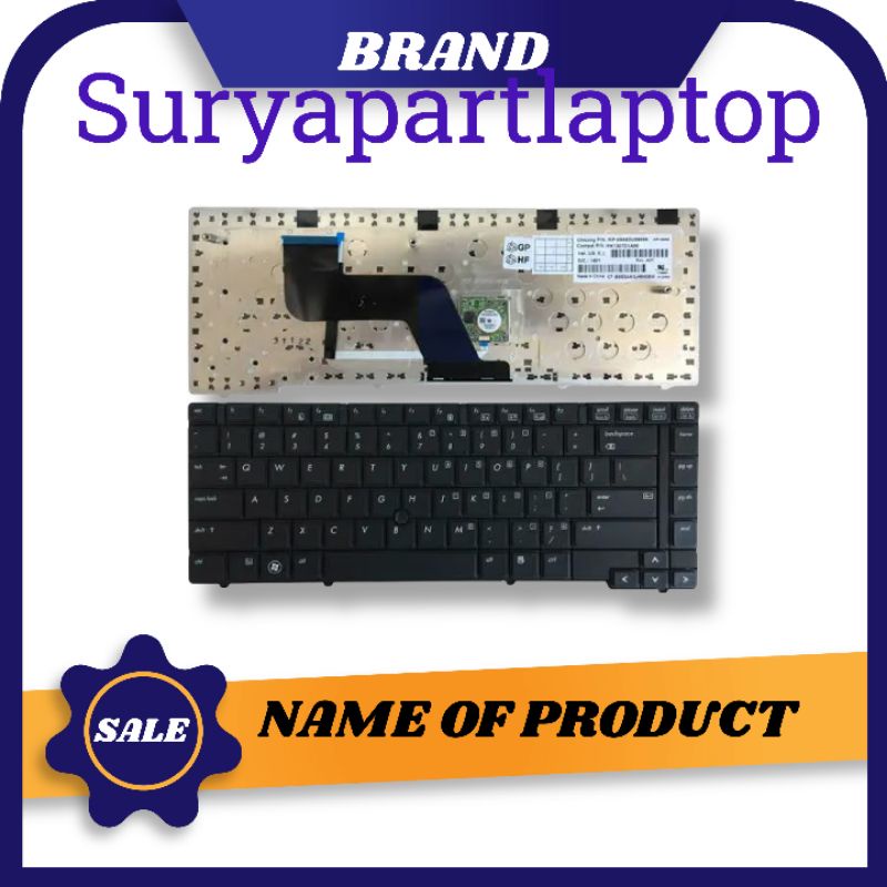 Keyboard laptop / notebook HP Elitebook 8440, 8440p, 8440w hitam