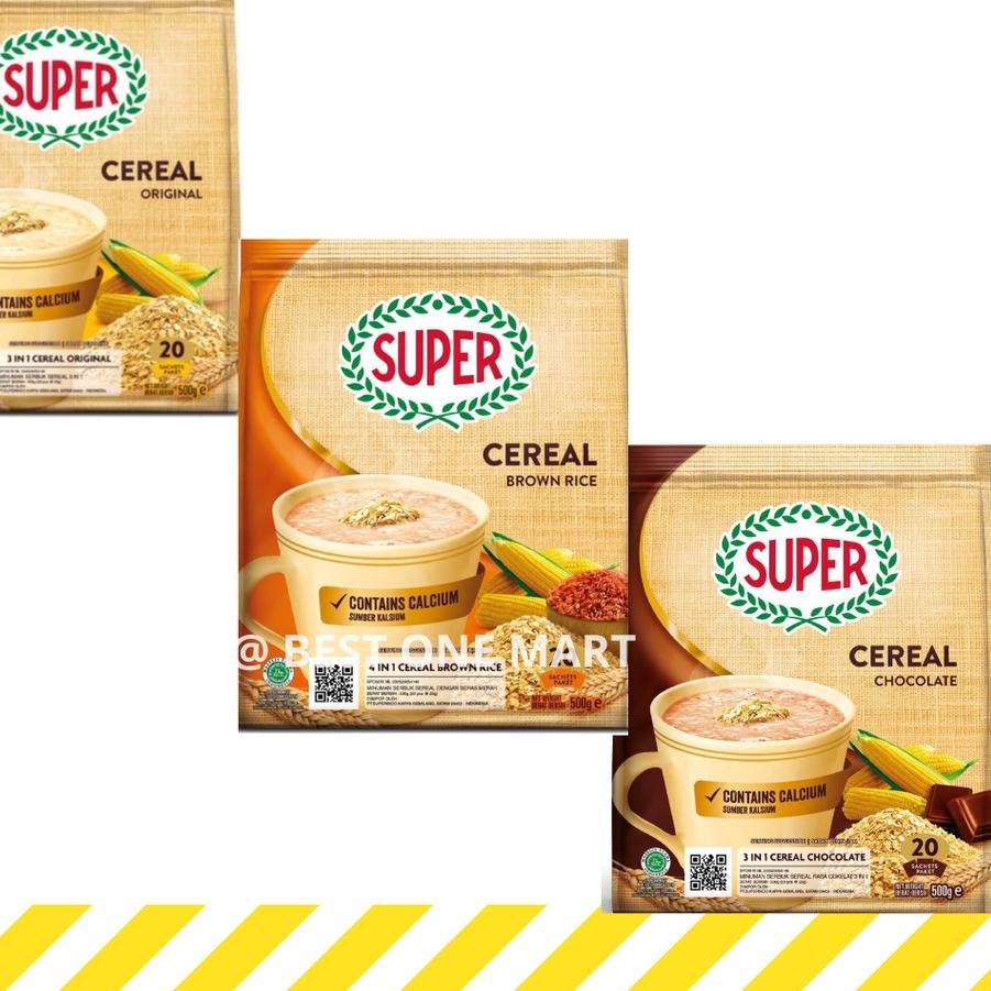 

♘ Super Instant Cereal / Sereal Instan - Original - Chocolate / Cokelat - Brown Rice ✈