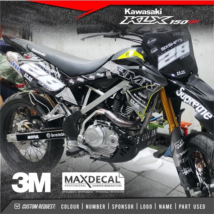 DECAL KLX BF 150 / Sticker decals klx / stiker decal klx A16