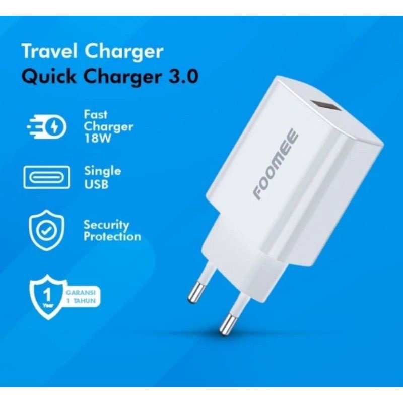 Adaptor Foomee FR101 Travel charger 3.0A 18W