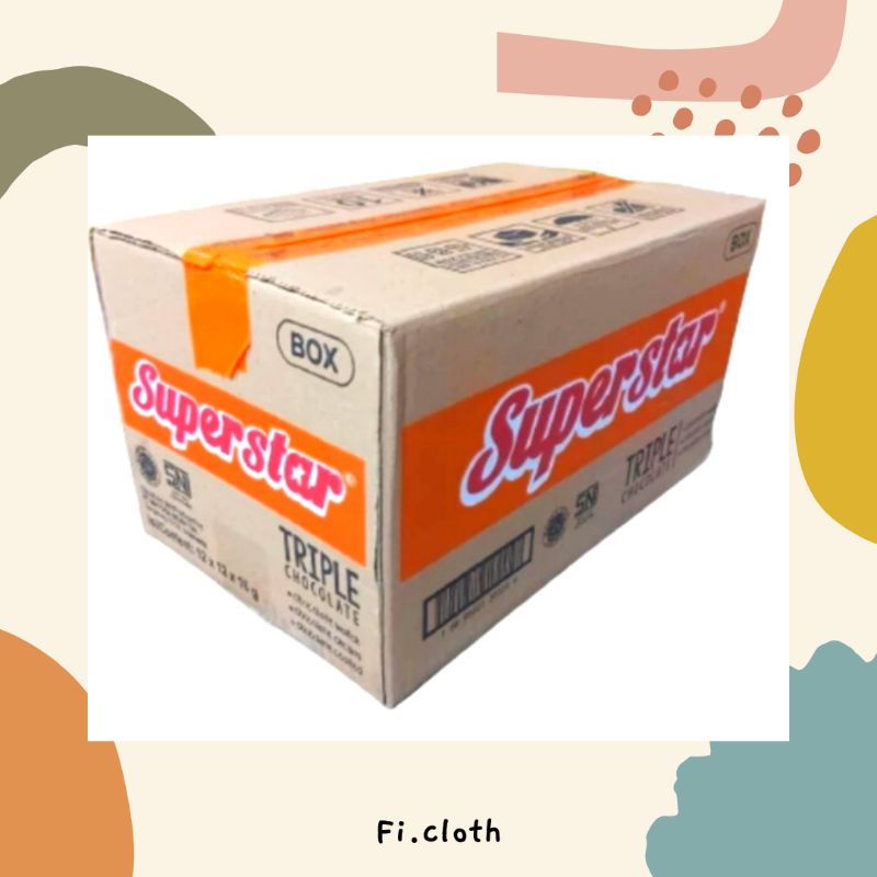 

[KARTON] Wafer Superstar Triple Chocolate - 12box
