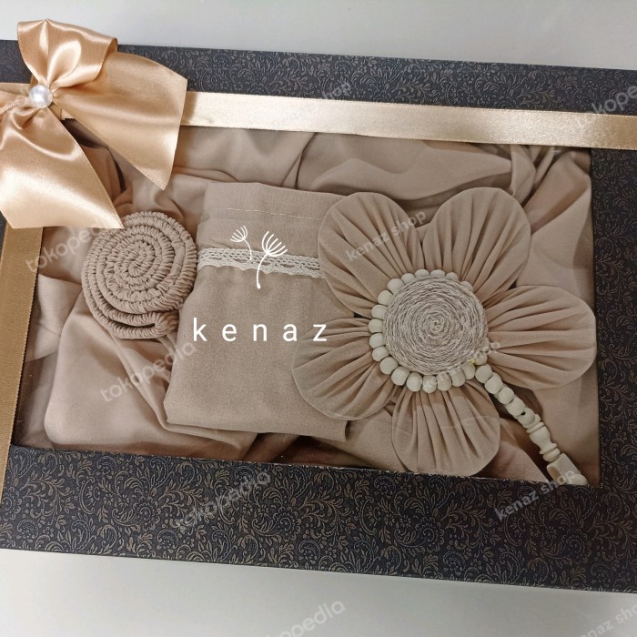 

(COD) Paket Seserahan Hantaran Mukena Alat sholat Hampers Gift - Navy