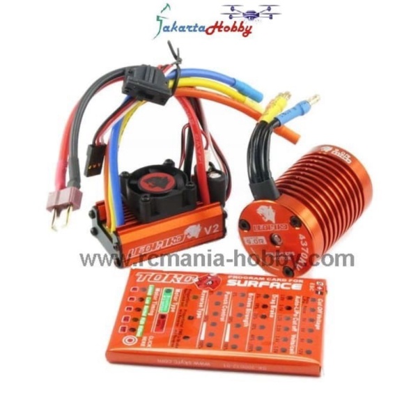 

Dijual LEOPARD Combo 4370KV Motor Brushless 60A ESC Program Card Berkualitas