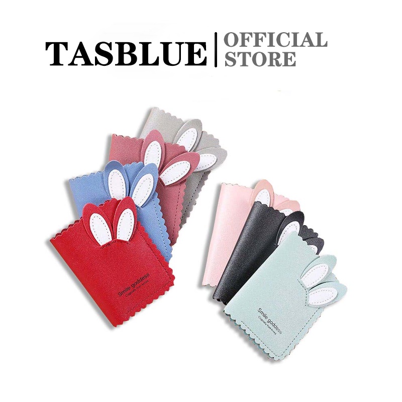 ♥TASBLUE♥ Dompet Kartu Wanita Fashion Lady Folding Wallet D18 Little Woman Wallet Pola Lucu Dompet Wanita Lipat Murah Fashion Korea