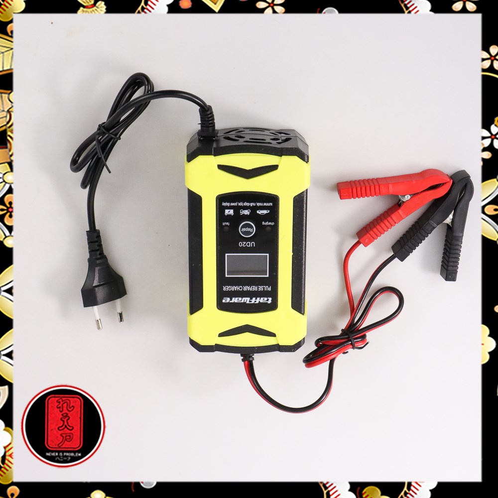 Taffware Venus Intelligent Battery Charger Aki Mobil 12V 6A - UD20 - Black/Yellow