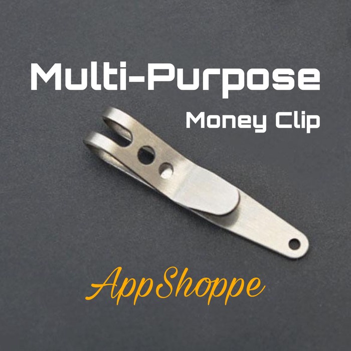 

+%+%+%] Money Clip MINI MULTI PURPOSE FUNCTION Penjepit Uang Klip 4.2 x .75cm