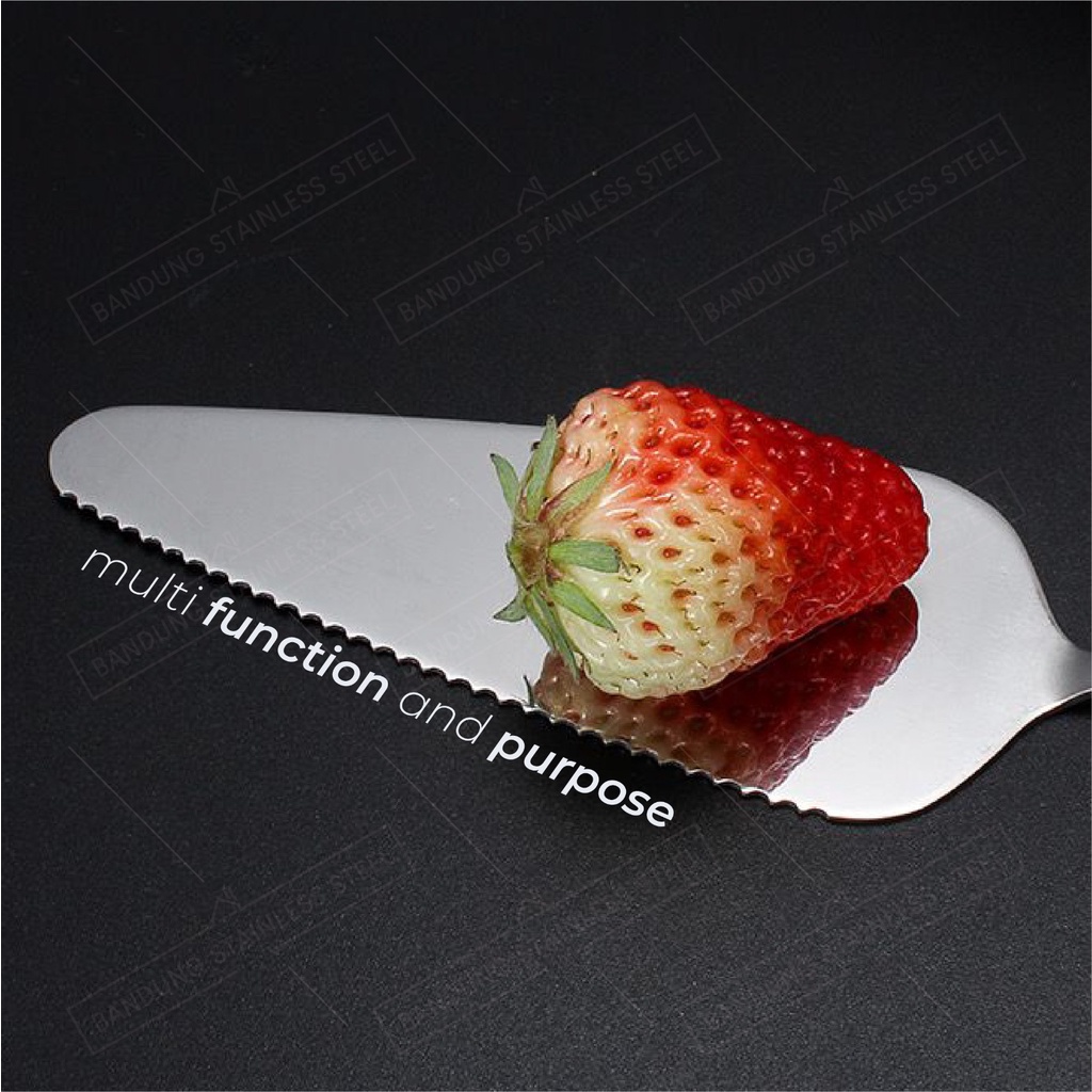 cake shovel sekop scoop kue pizza plate cutlery segitiga stainless pisau