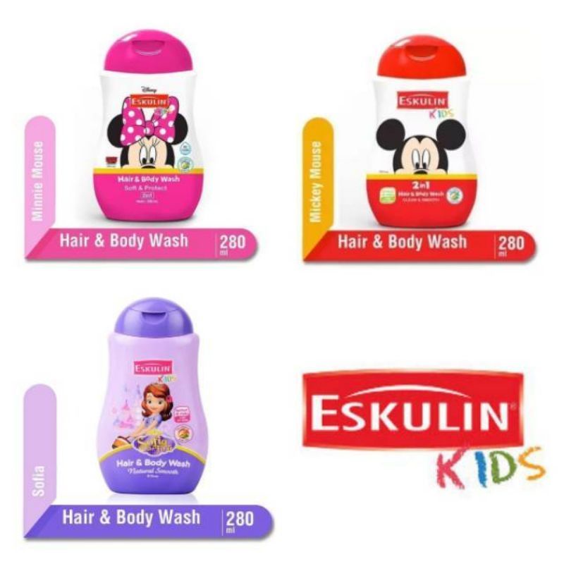 ESKULIN KIDS HAIR &amp; BODY 280 ML