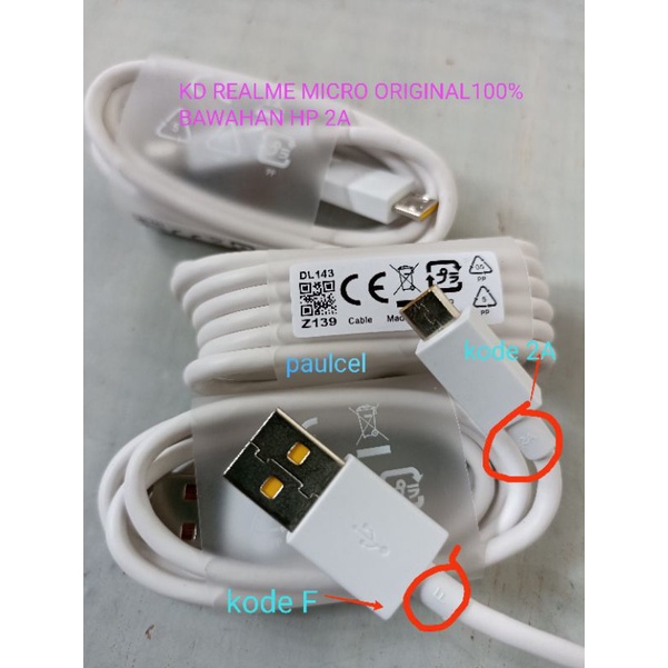 Kabel Data Realme Micro Copotan Hp