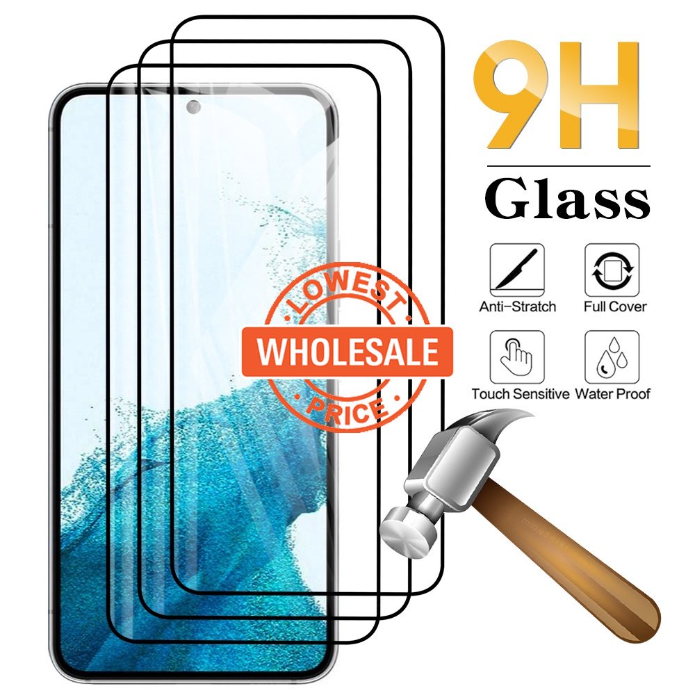 [Harga Grosir] Samsung Galaxy S23 / S23 Plus Silkscreen Flat Toughened Film Can Unlock Fingerprint / Fingerprint Unlock Phone Mask / Screen Protector / Smartphone Accessories