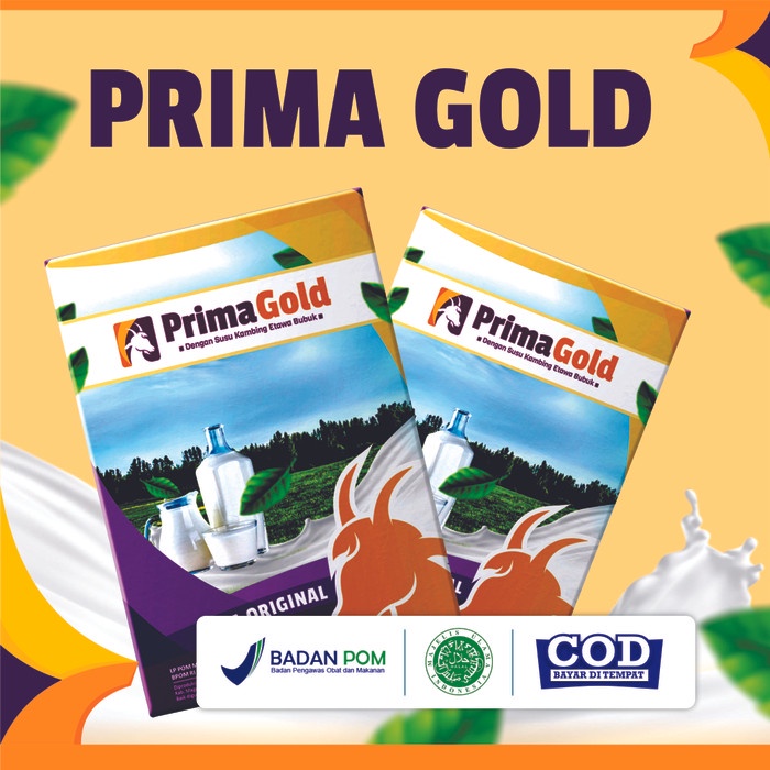 

[ COD ] 4 box Susu Kambing Etawa Bubuk Prima Gold