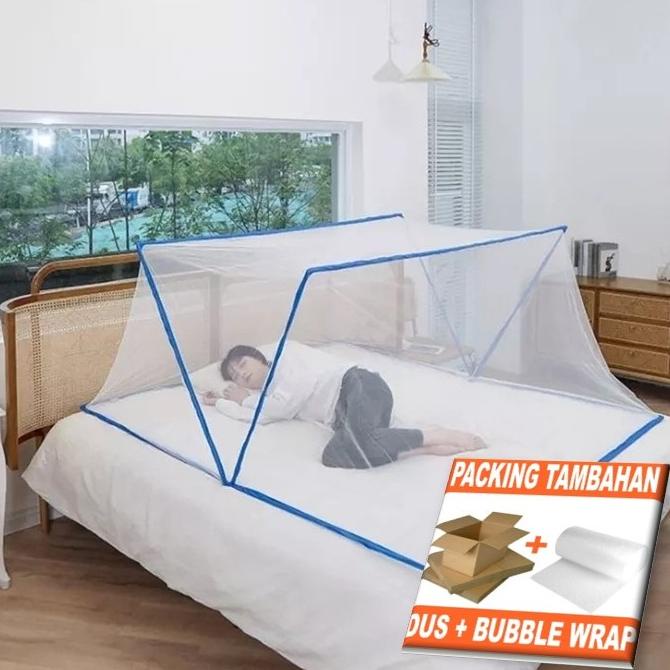 ♬ KELAMBU KOTAK LIPAT UKURAN 160x190cm/ KELAMBU LIPAT PORTABLE KOTAK/ KELAMBU LIPAT ANTI NYAMUK KOTA