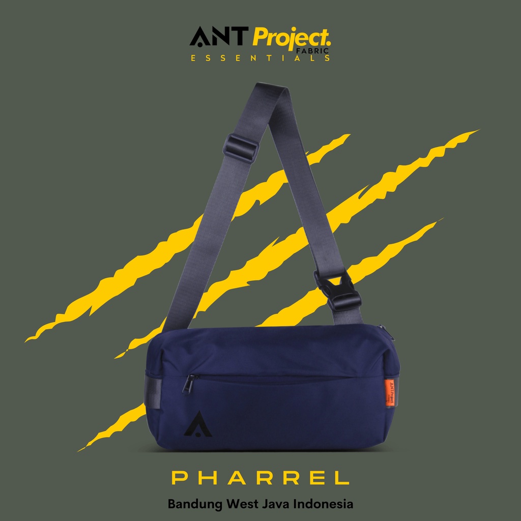 ANT PROJECT - Tas Sling Bag PHARREL Navy Smart Function - Tas Selempang Pria