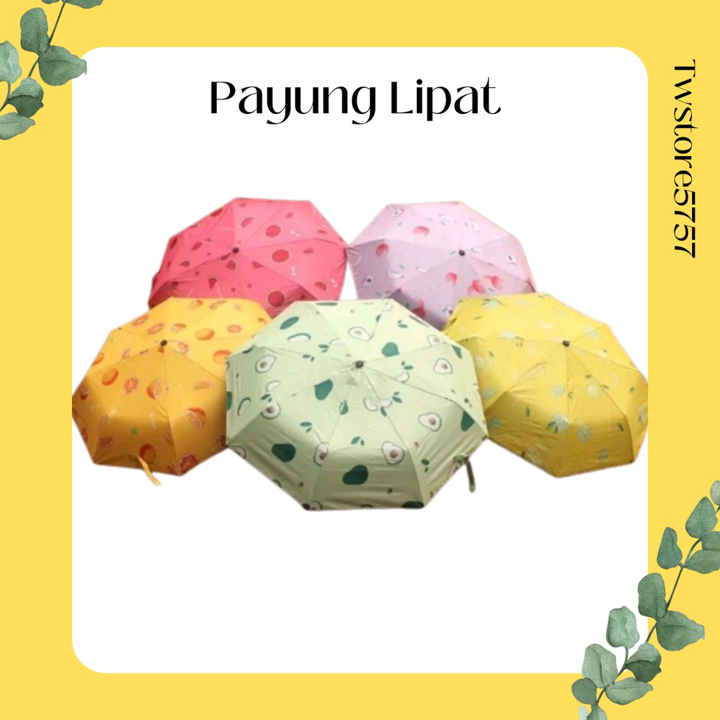 PAYUNG LIPAT PAYUNG MOTIF WARNA WARNI 3D MOTIF RANDOM