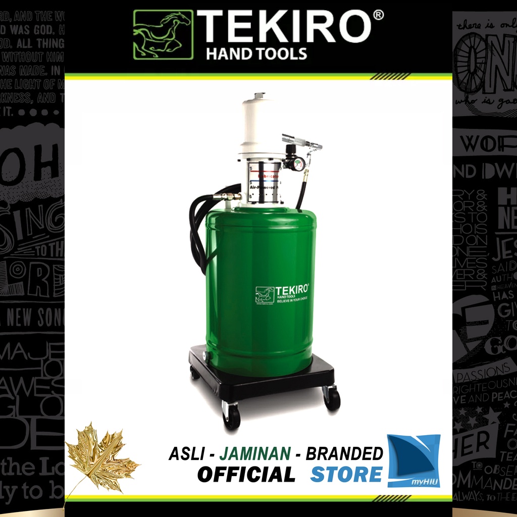 Pompa Gemuk Drum Kapasitas 20 liter Tenaga Angin / Kompresor / Air Lubricator For Grease TEKIRO