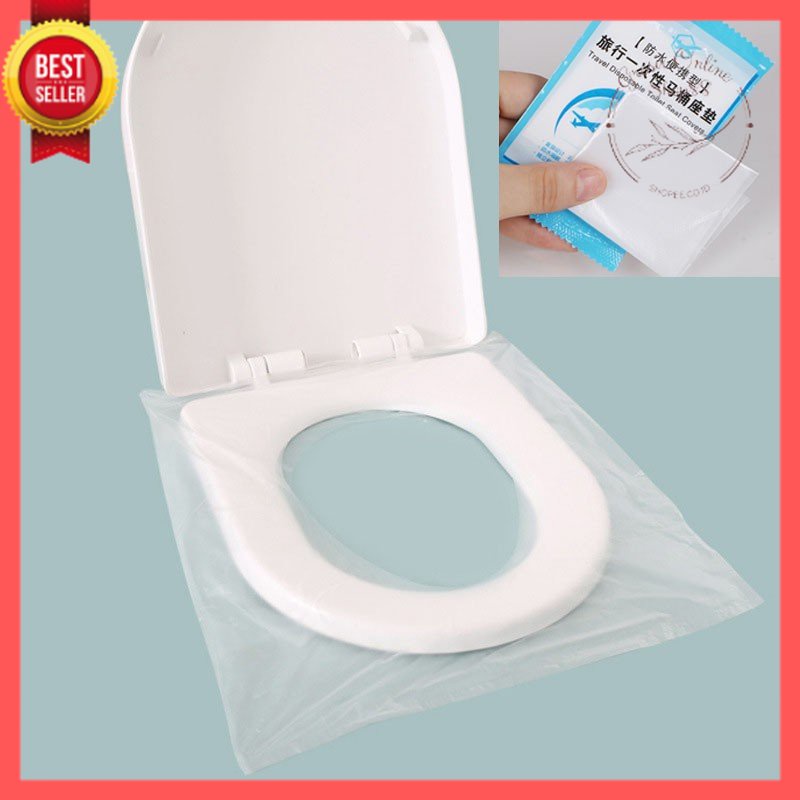 GOS -D115- 1PCS Plastik Alas Duduk Kloset - Travel Disposable Toilet Seat Covers