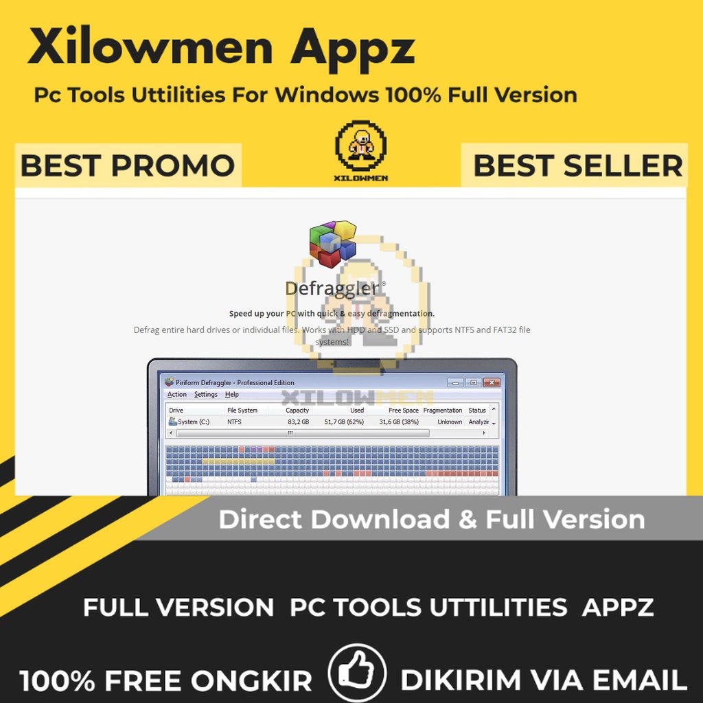[Full Version] Defragglerchnician Pro PC Tools Software Utilities Lifetime Win OS