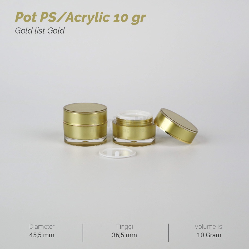 Pot Kosmetik 10 Gram Acrylic / Pot Kosmetik Acrylic 10 gr