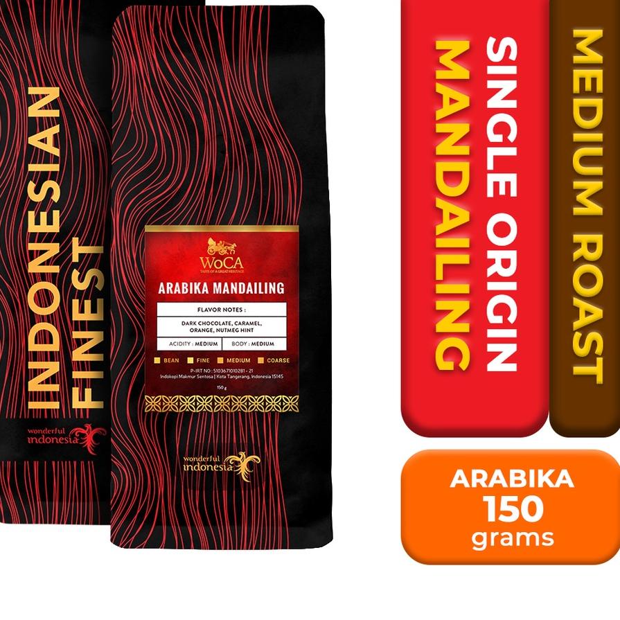 

♠ WoCA Arabika Mandailing 150 gram ➢